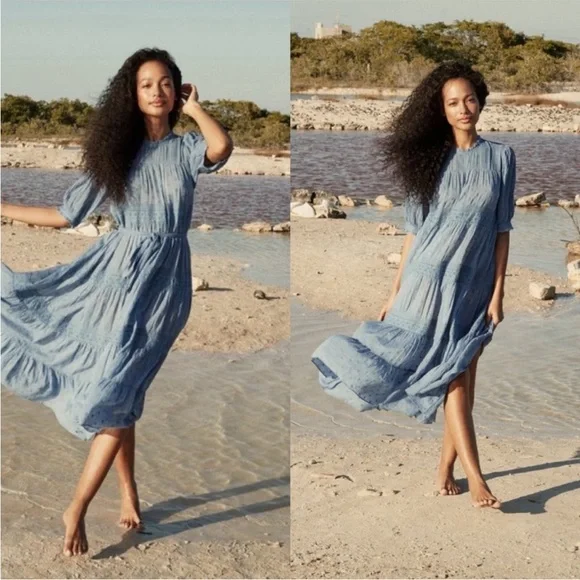 Dôen Minetta Dress in Ciel size S - Picture 9 of 9